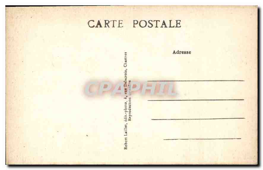 CPA Chartres Cathedrale voussures de droite de la baie centrale du porche Sud  — Rückseite
