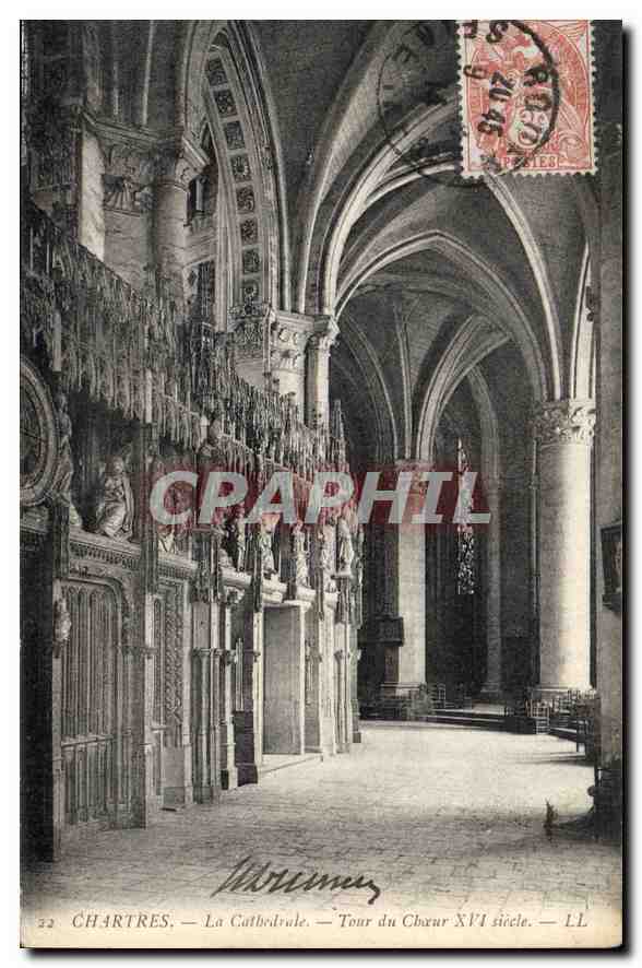 CPA Chartres La Cathedrale Tour du Choeur XVI siecle 