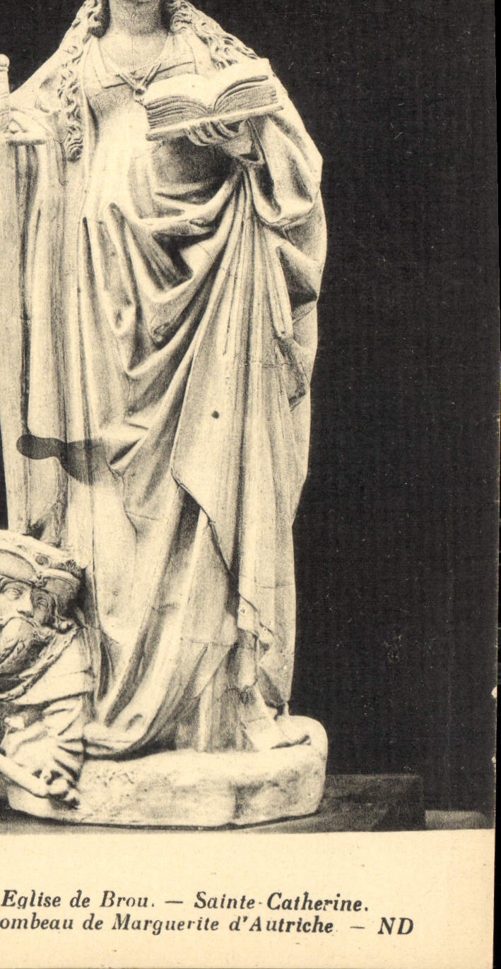 Statue der Heiligen Katharina — Kirche von Brou — ND