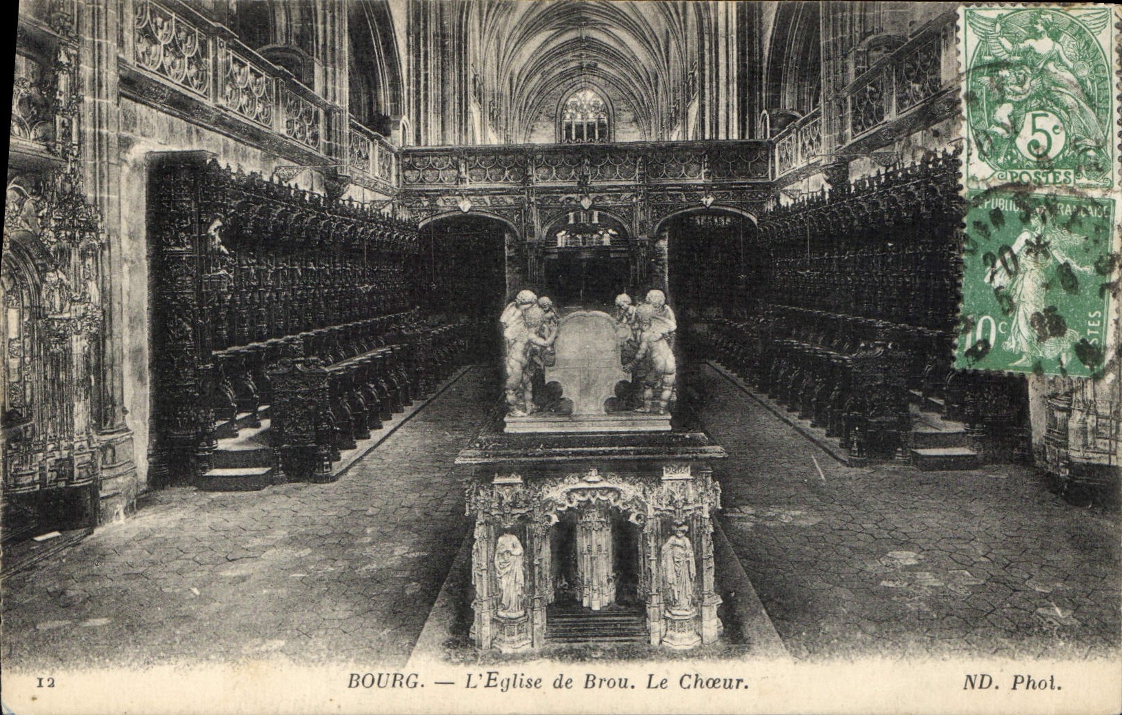 Bourg — L'Église de Brou. Le Chœur.