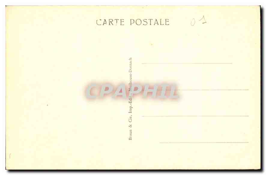 Bellegarde — Canon de la Valserine — Braun & Cie, Imp.-Édit., Mailhouse-Dormach — Rückseite