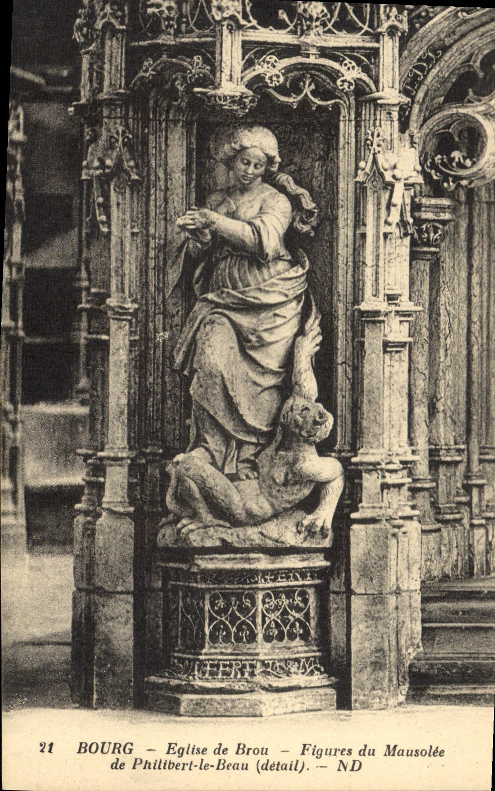 Bourg - Église de Brou - Figures du Mausolée de Philibert-le-Beau (détail)