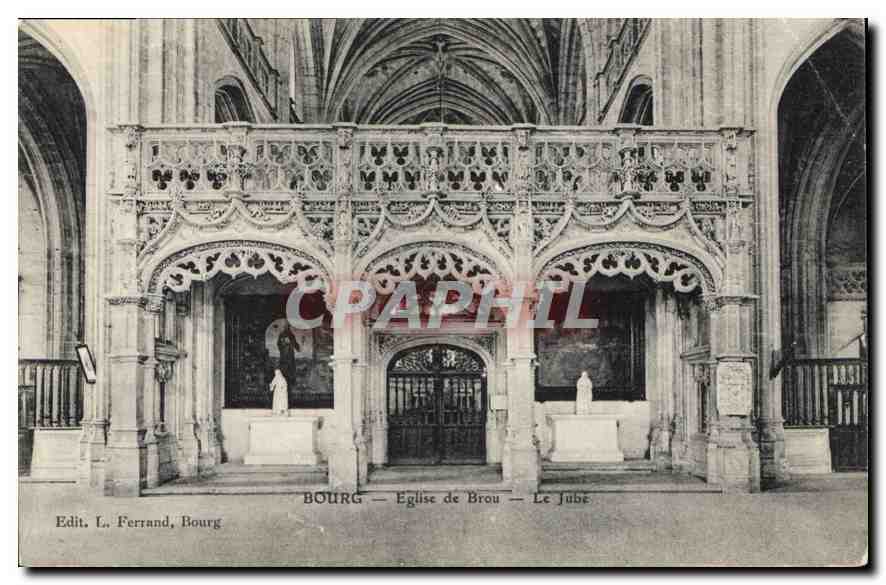 CPA Bourg Eglise de Brou Le Jube 
