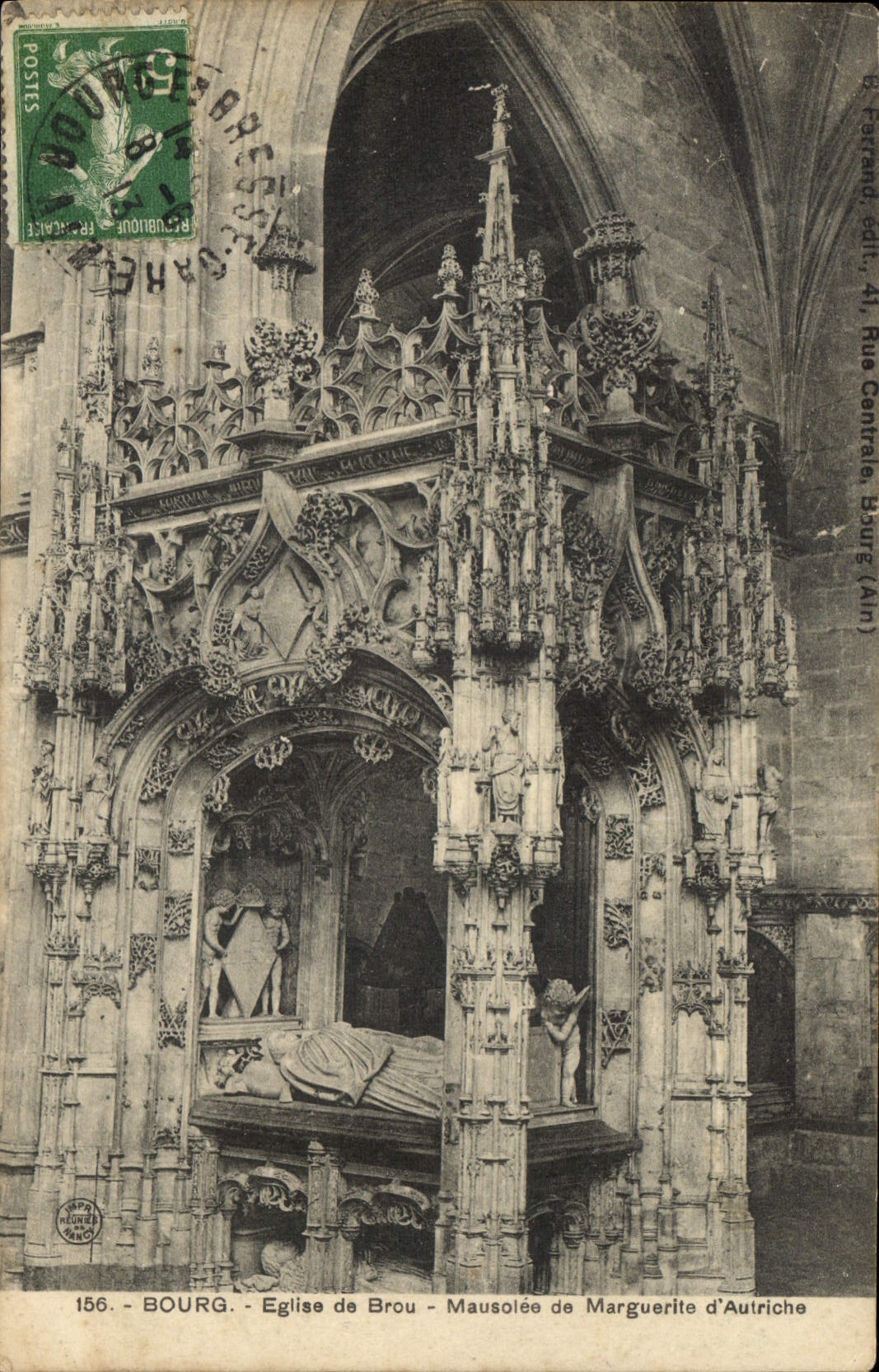 Kirche von Brou - Mausoleum von Marguerite d'Autriche — Verlag L. Ferrand, n°156