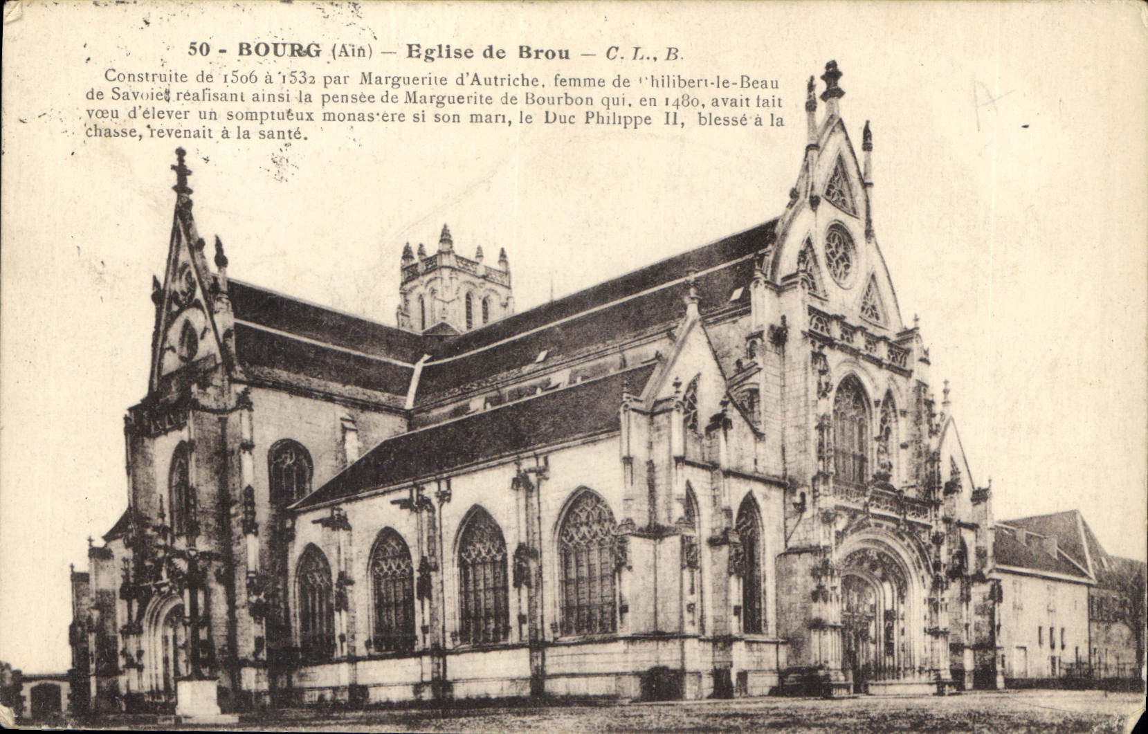 Bourg (Ain) — Église de Brou — C.L., B. — n°50