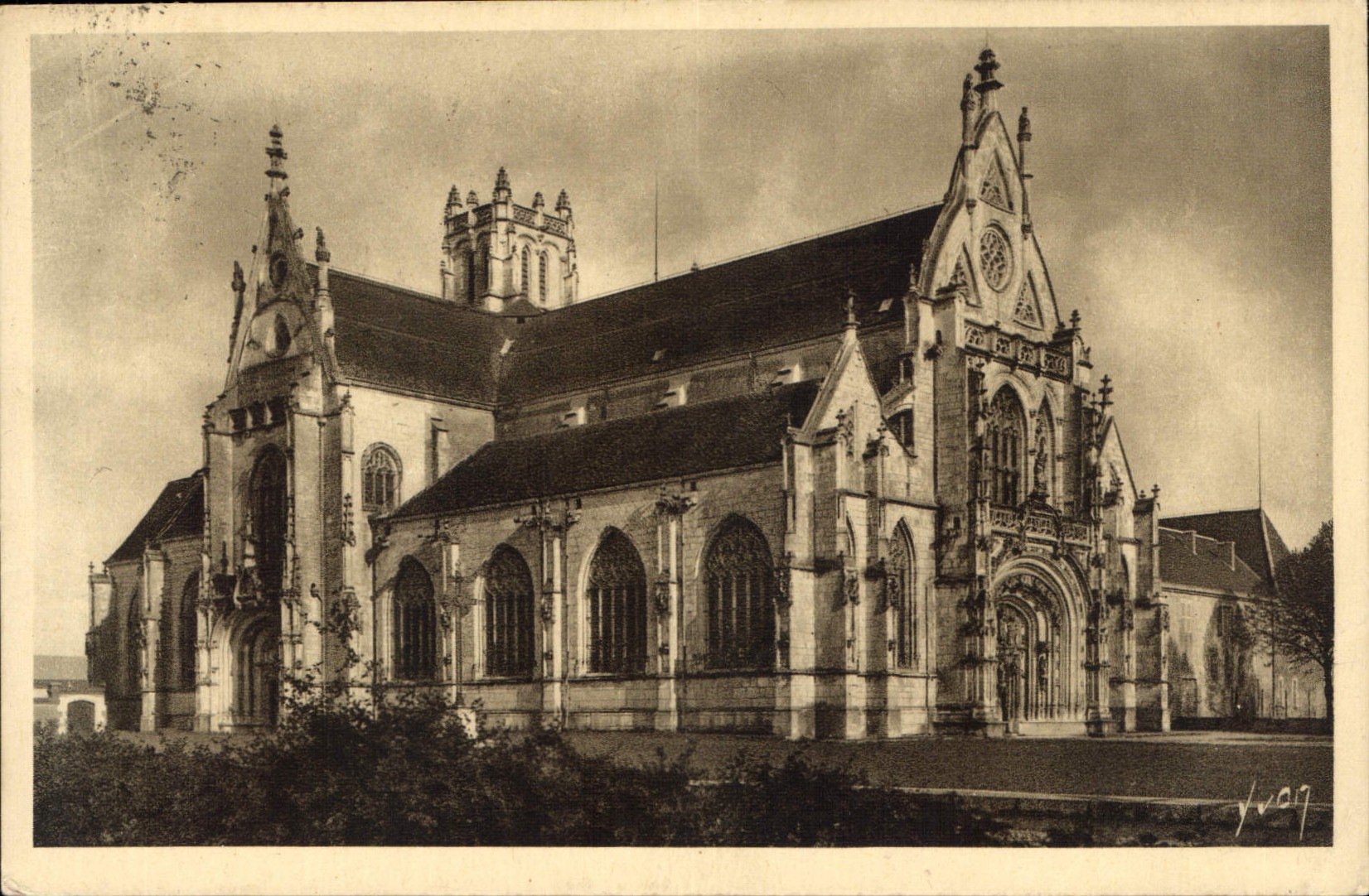 Bourg (Ain) — Chiesa di Brou — Vista generale — Edizioni d'Arte Véron, Rue Française