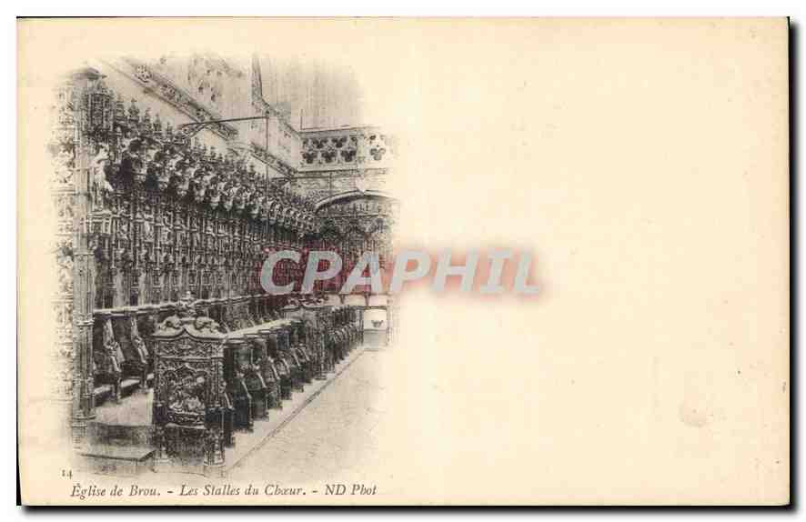 CPA Eglise de Brou Les Stalles du Choeur 