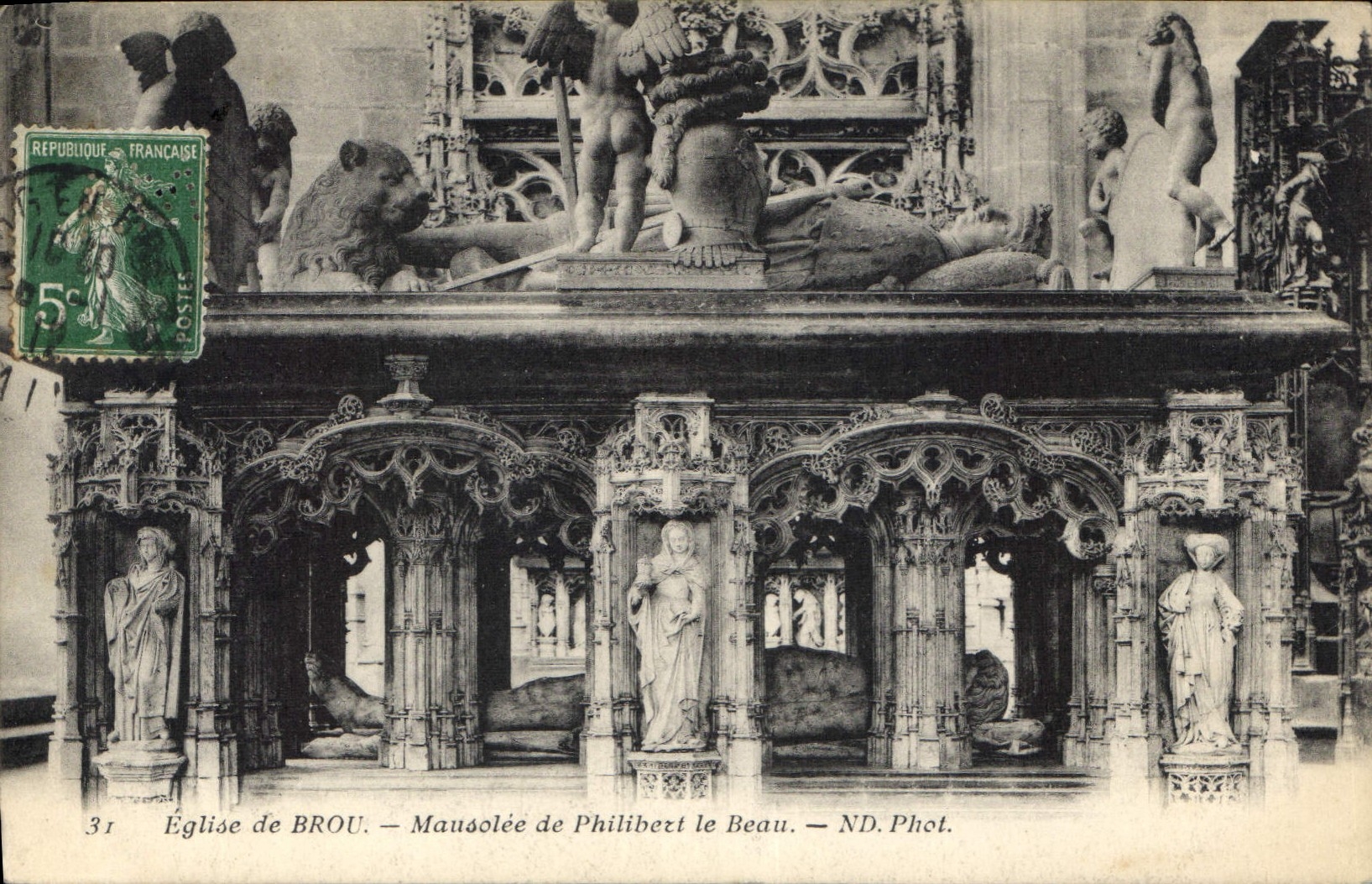 Église de Brou — Mausolée de Philibert le Beau — ND. Phot.