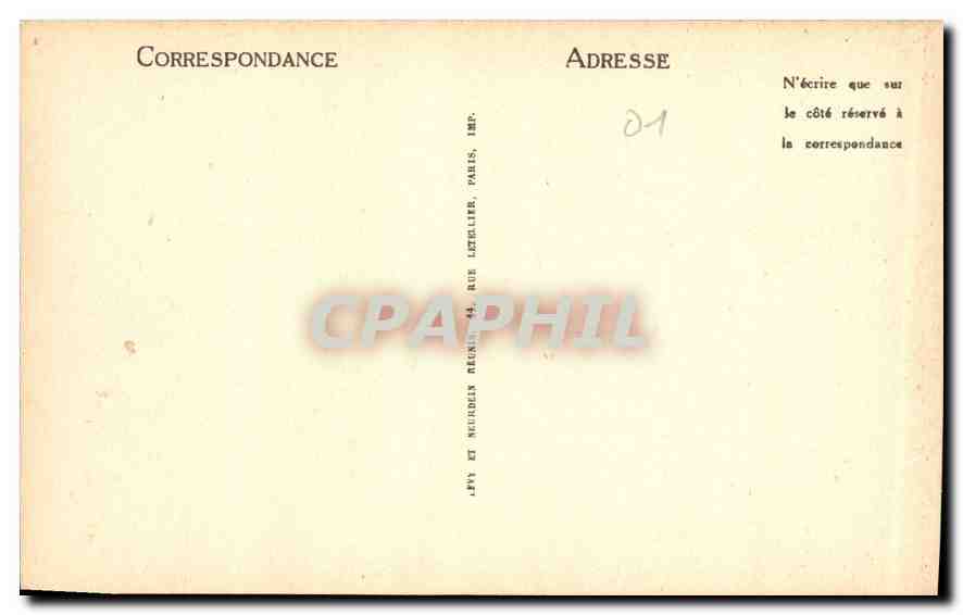 CPA Bourg Eglise de Brou Mausolee de Philibert le Beau  — Rückseite