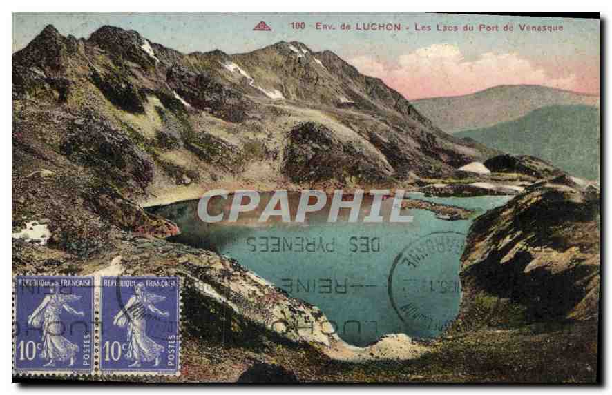 CPA Env de Luchon les Lacs du Port de Venasque 