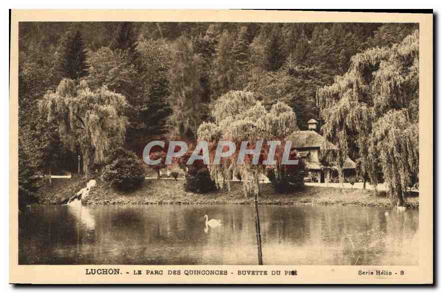 CPA Luchon Le Parc des Quinconces Buvette du 