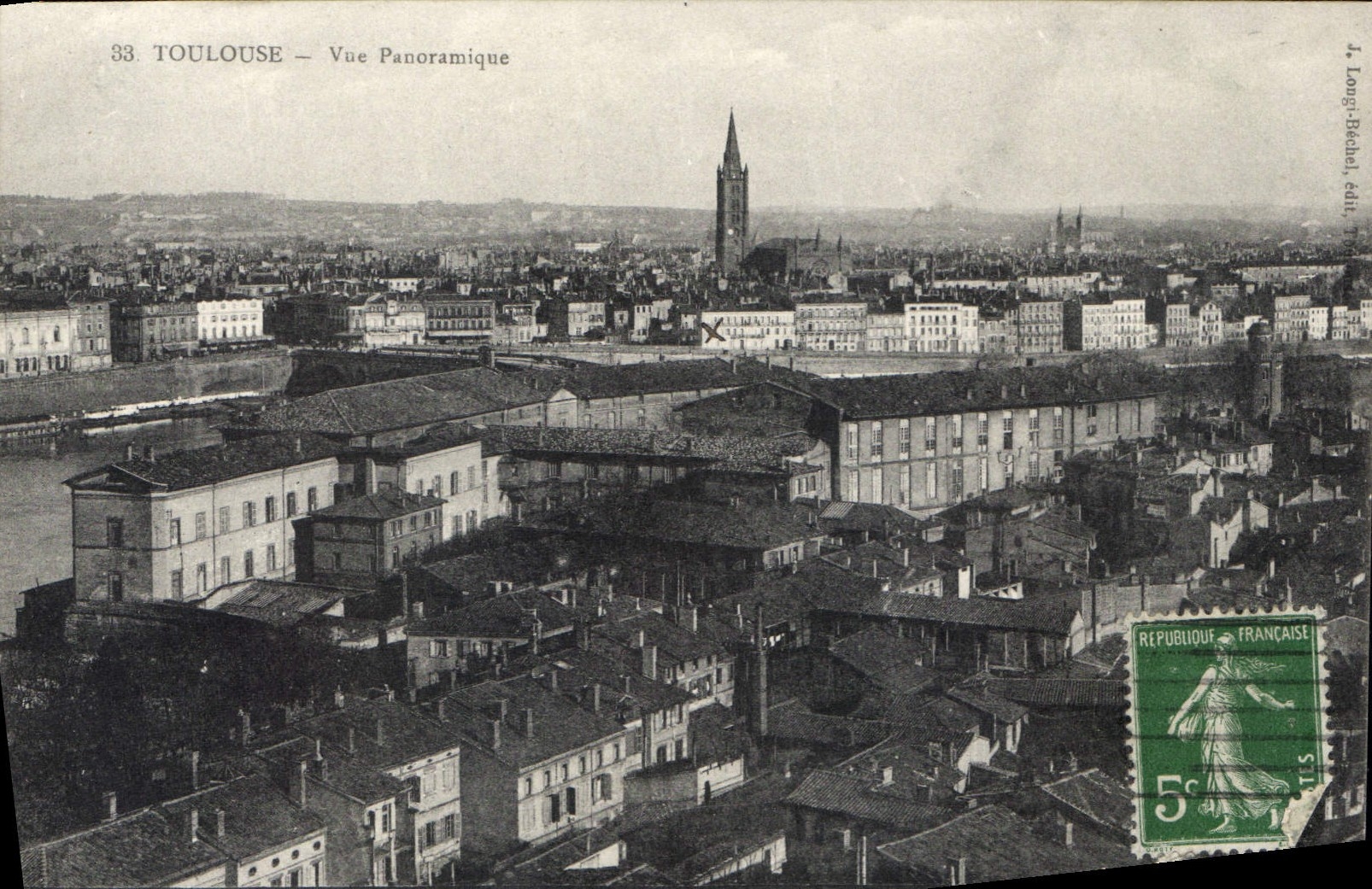 CPA Toulouse Vue panoramique 