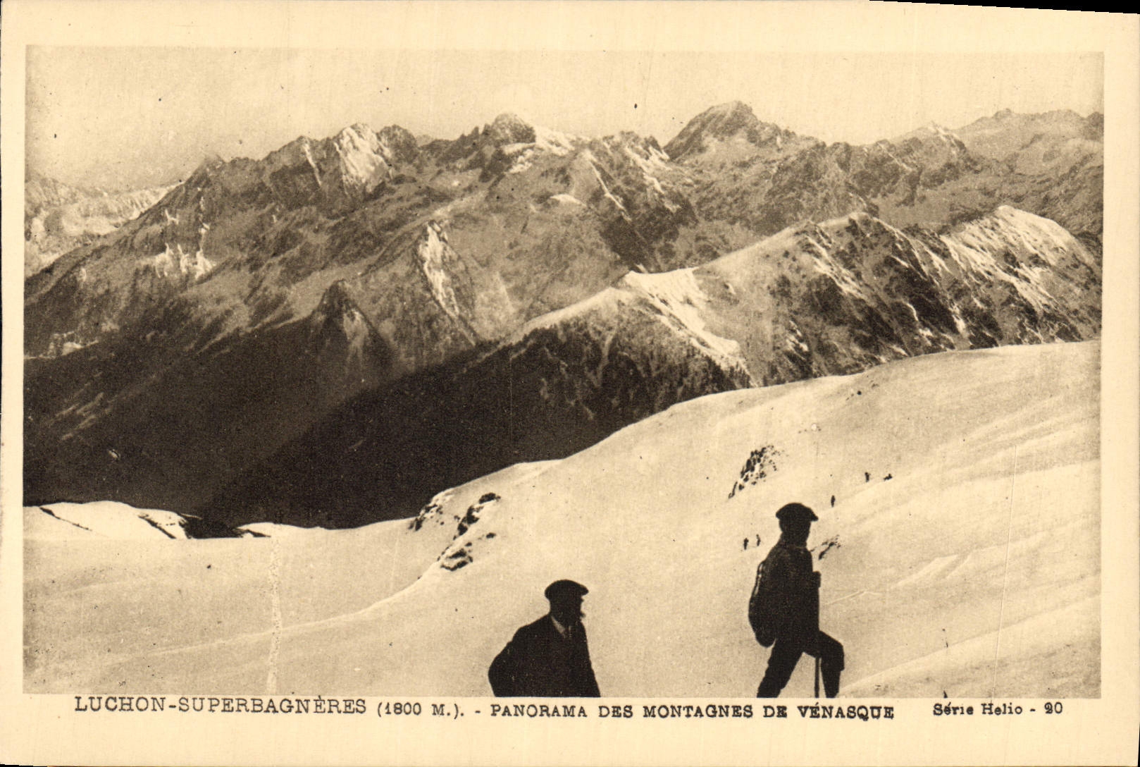 CPA Luchon Superbagneres Panorama des Montagnes de Venasque 
