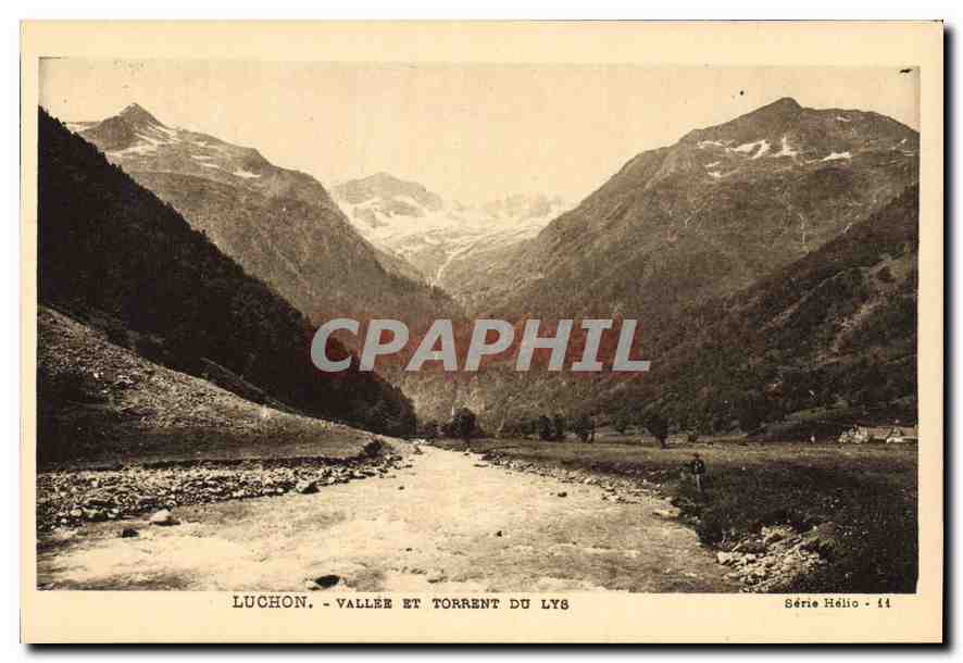 CPA Luchon Vallee et Torrent du Lys 