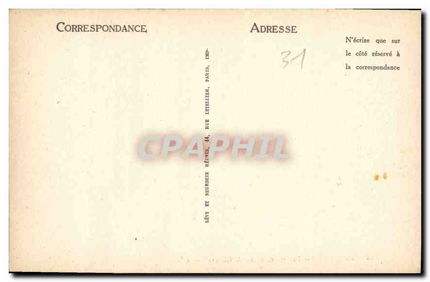 CPA Luchon vue du Chemin de Cazaril  — Rückseite