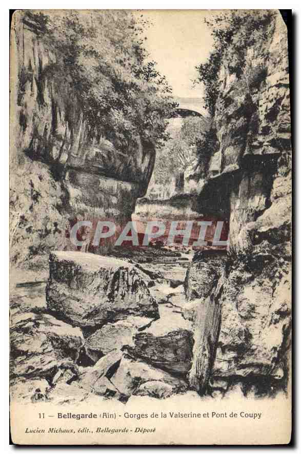 CPA Bellegarde Ain Gorges de la Valserine et Pont de Coupy 