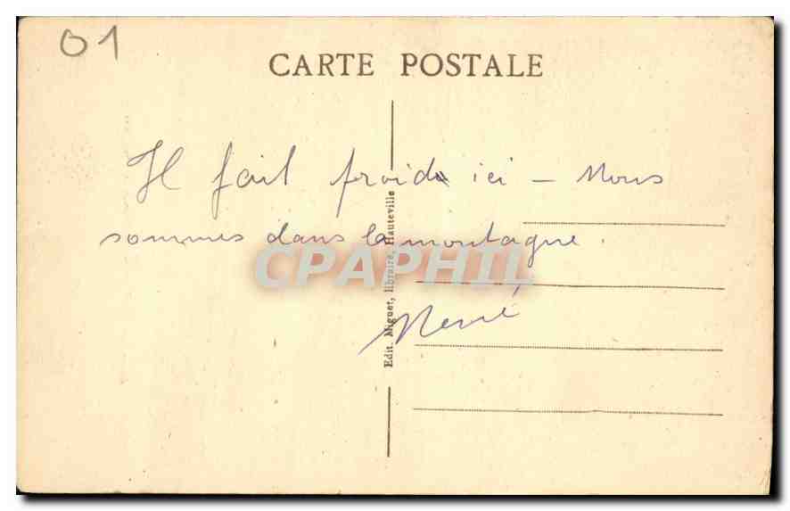 Hauteville (Ain) — Cascade de Mazières — Éd. Magnet, Hauteville — Reverso