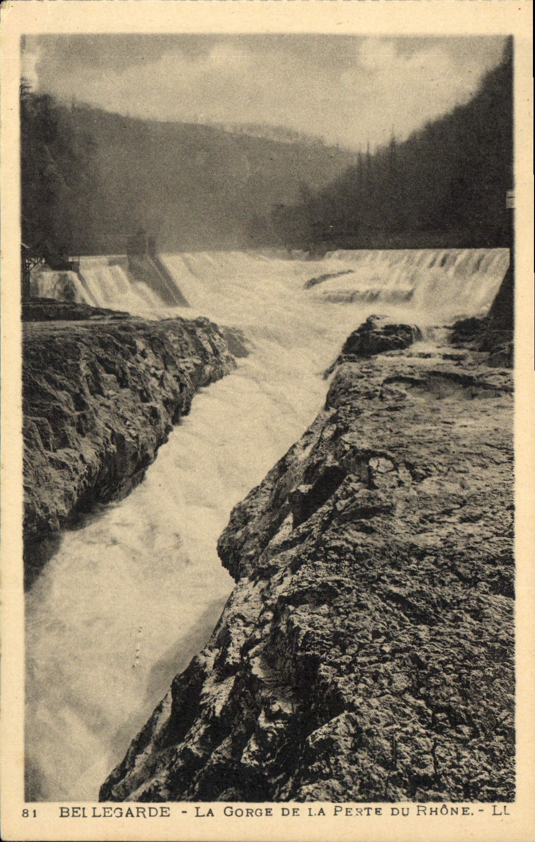 CPA Bellegarde La Gorgede la Perle du Rhone 