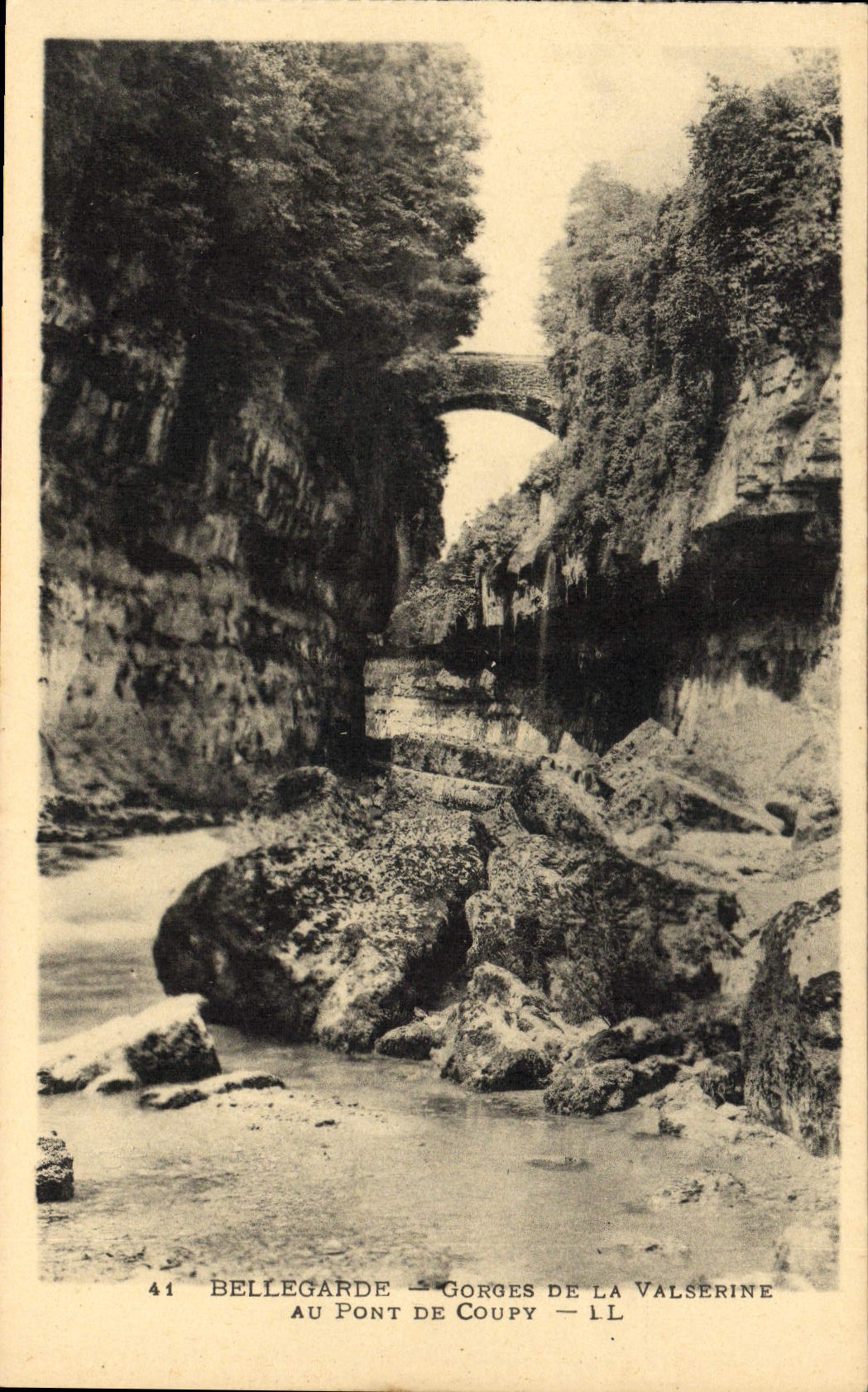 CPA Bellegarde Gorges de la Valserine au pont de Coupy 