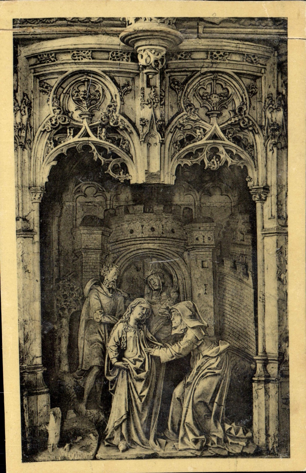 Église de Brou — La Visitation — Fragment de retable