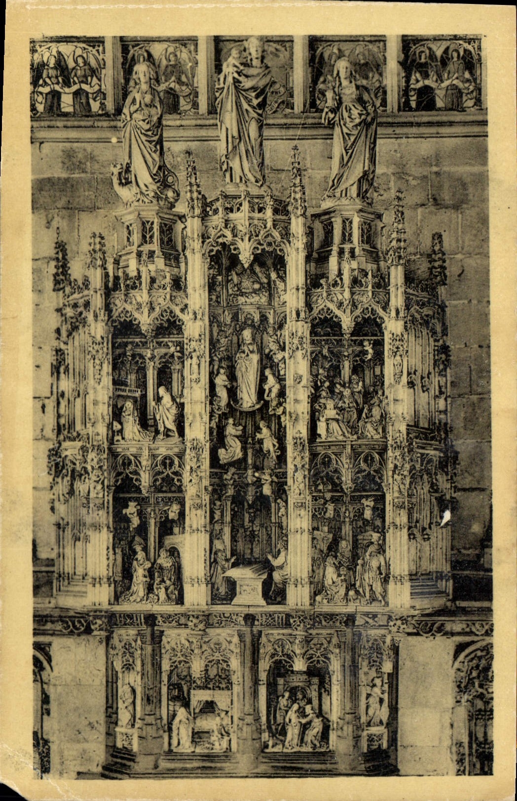 Kirche von Brou — Retabel der Sieben Freuden der Jungfrau — Édition des Monuments Historiques