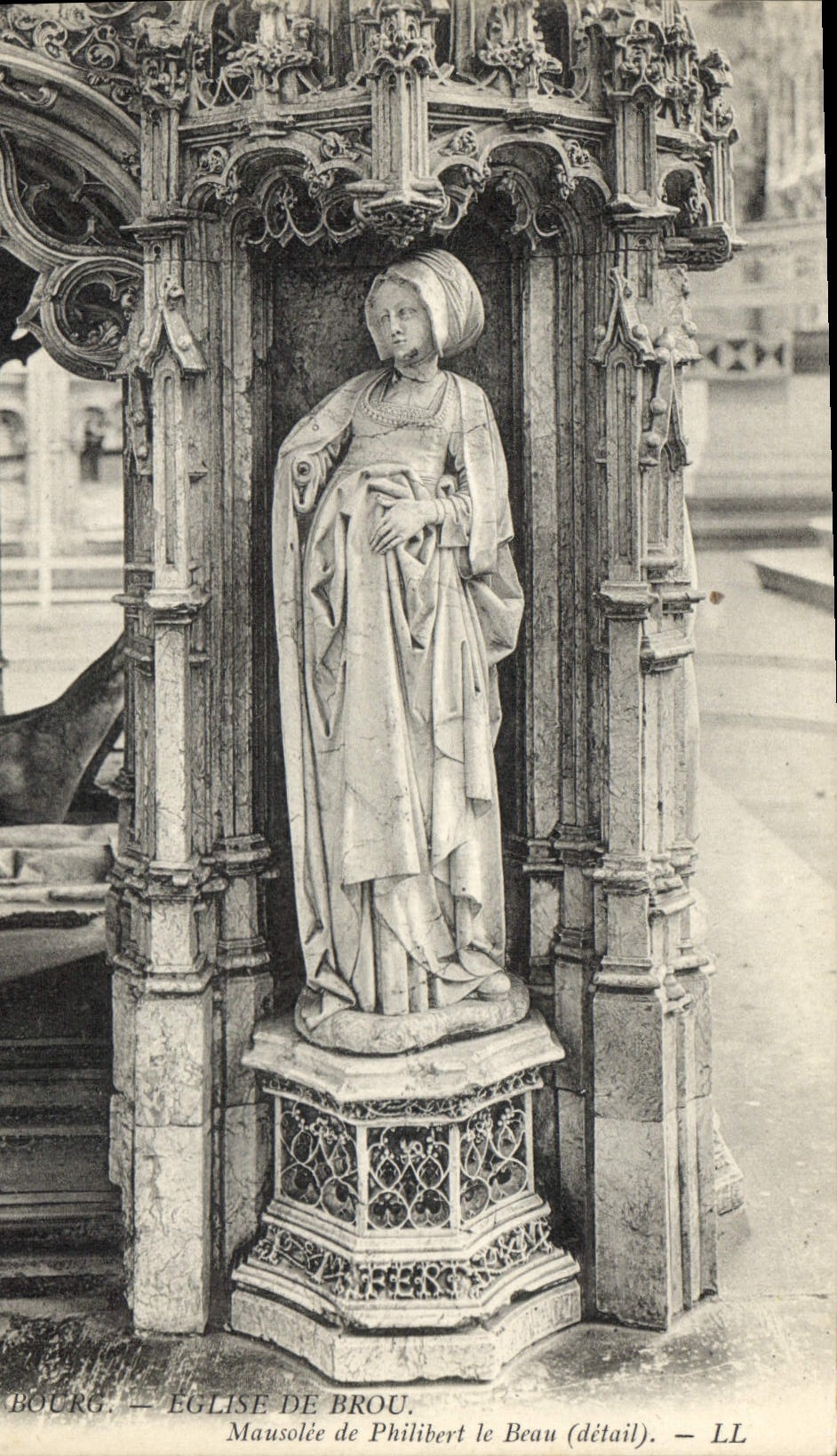 Bourg — Église de Brou. Mausolée de Philibert le Beau (détail) — LL