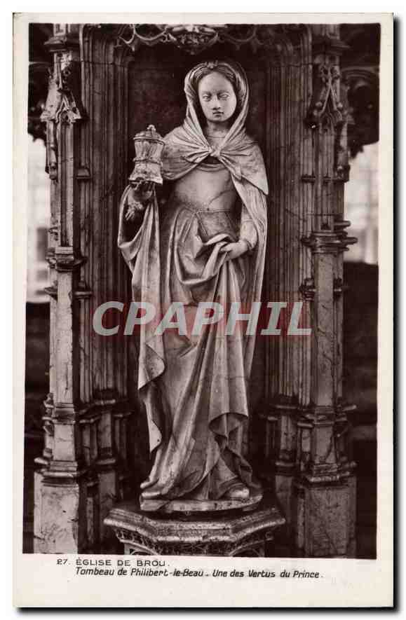 Tombeau de Philibert-le-Beau — Une des Vertus du Prince — Église de Brou