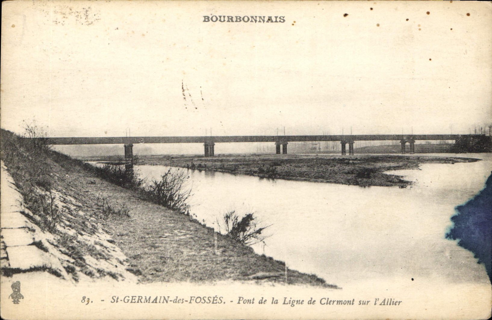 St-GERMAIN-des-FOSSÉS — Pont de la Ligne de Clermont sur l'Allier — BOURBONNAIS, n°83