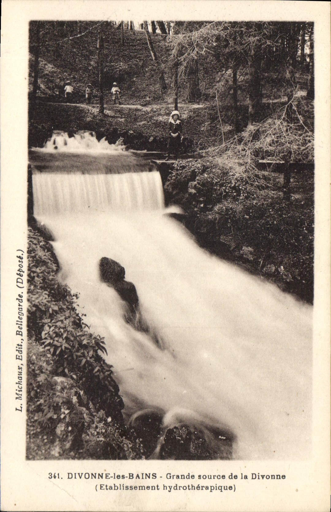 Divonne-les-Bains — Grande source de la Divonne — L. Michaux, Édit. Bellegarde, n°341