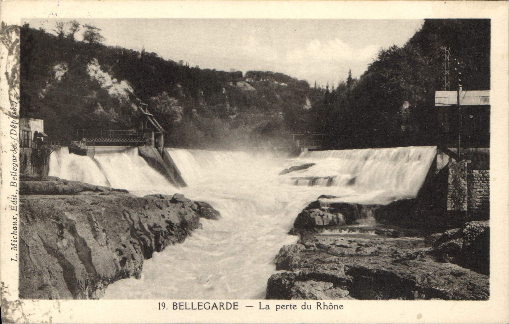 Bellegarde — La perte du Rhône — L. Michaux, Édit. Bellegarde (Dépt. Ain) n°19