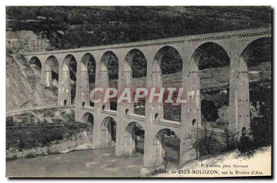 CPA Viaduc de Cize Bolozon sur la Riviere d'Ain 