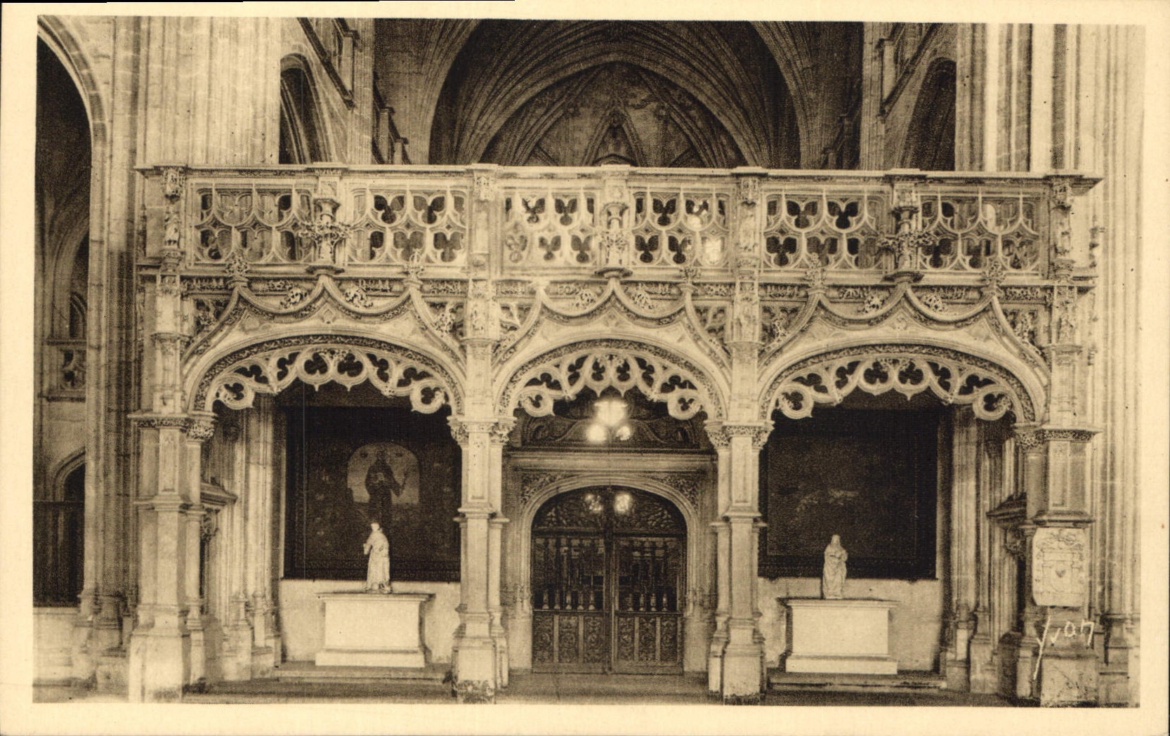 Kirche von Brou — Der Chorvorhang — Verlag: Les Éditions d'Art Français, Paris