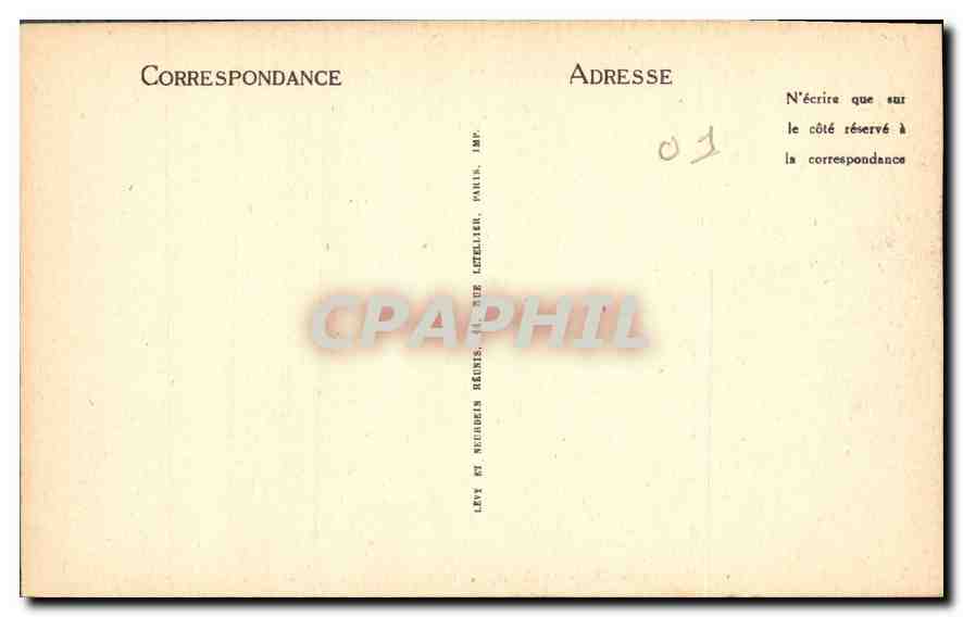 CPA Bourg Eglise de Brou Mausolee de Philibert le Beau  — Verso