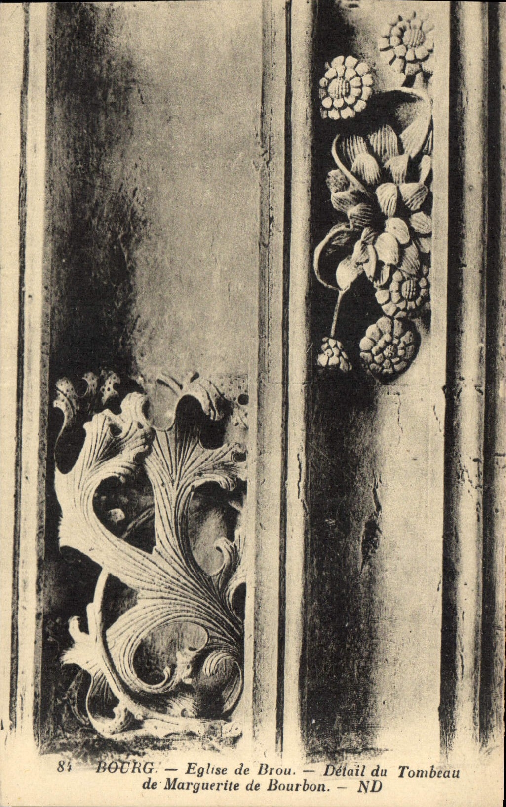 Bourg - Church of Brou - Detail of the Tomb of Marguerite de Bourbon