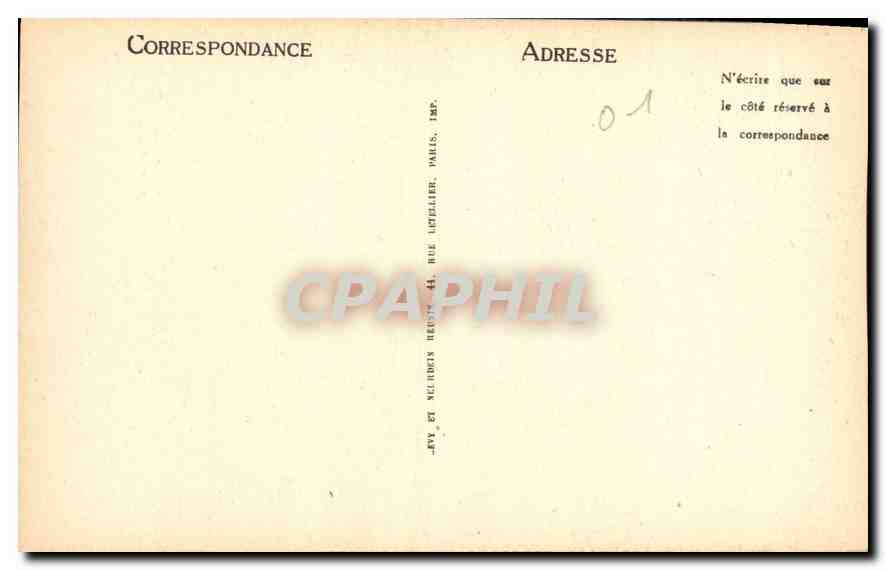 CPA Bourg Ain Eglise de Brou Mausolee de Marguerite d'Autriche  — Rückseite
