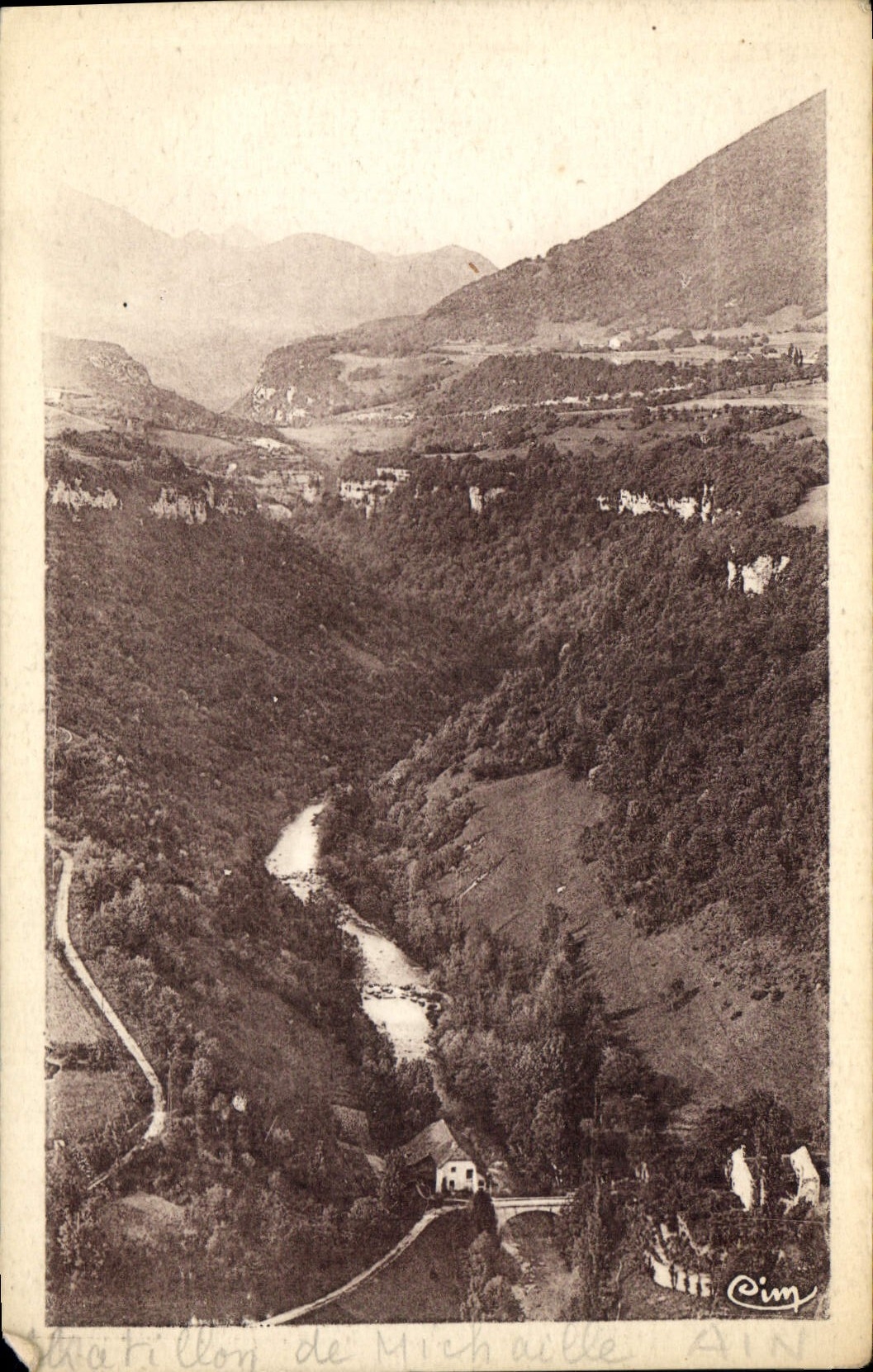 CPA Chatillon de Michaille Ain Pont de Confort Vallee de la Valserine 