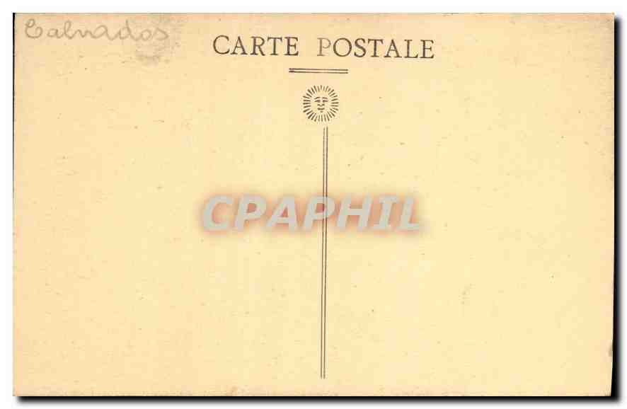CPA Caen Portail Principal de l'Eglise St Pierre  — Verso