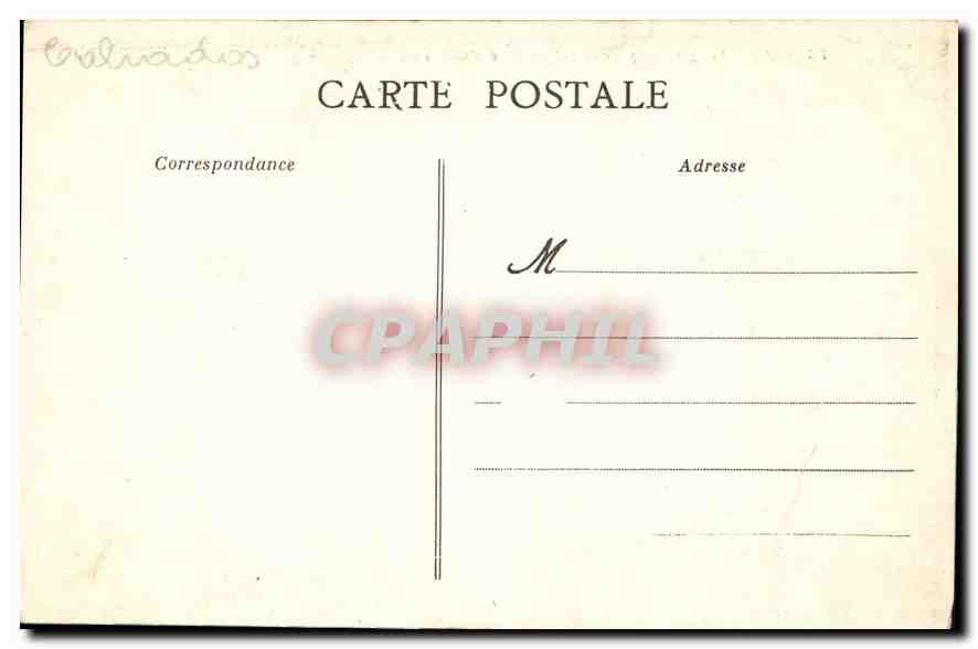 CPA Caen Vue generale prise du Labyrinthe de l'Hotel Dieu  — Verso