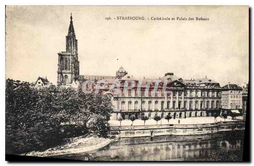 CPA Strasbourg Cathedrale et Palais des Rohans 