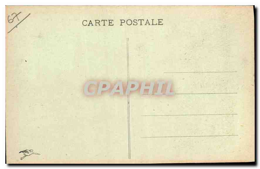 CPA Strasbourg Cathedrale et Palais des Rohans  — Rückseite