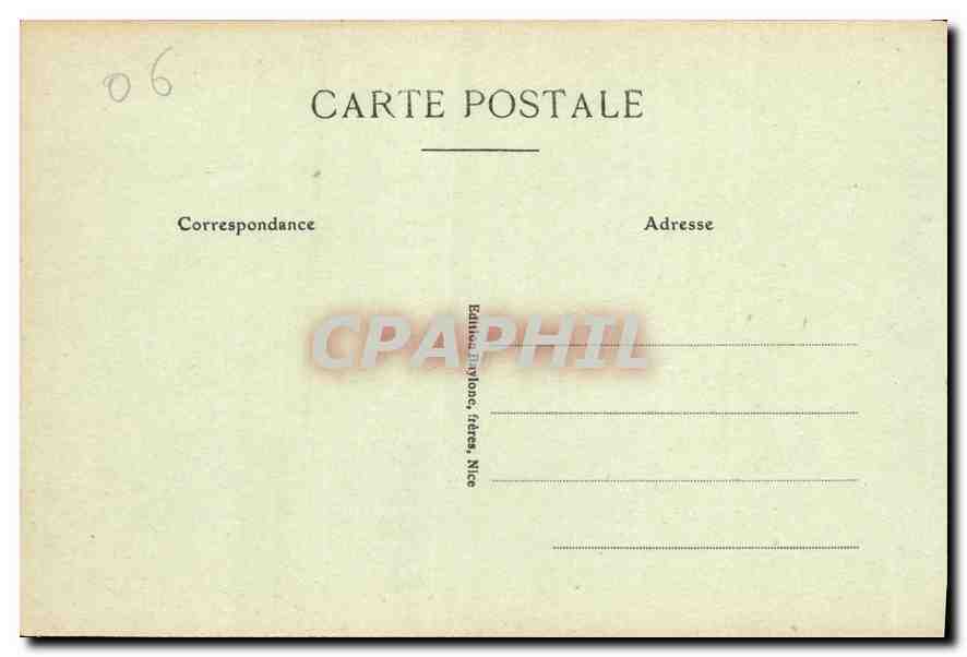 CPA Nice Jetee Promenade par un Coup de Mer  — Rückseite