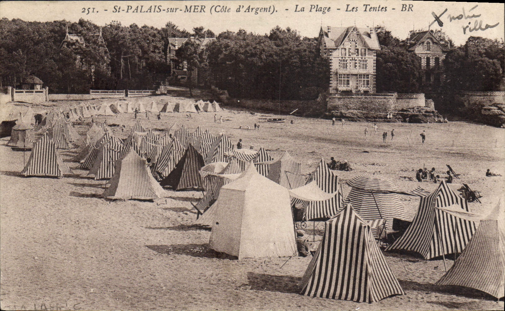 St-Palais-sur-Mer (Côte d'Argent) — La Plage — Les Tentes — BR