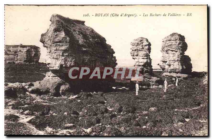 CPA Royan Cote d'Argent Les Rochers de Vallieres 
