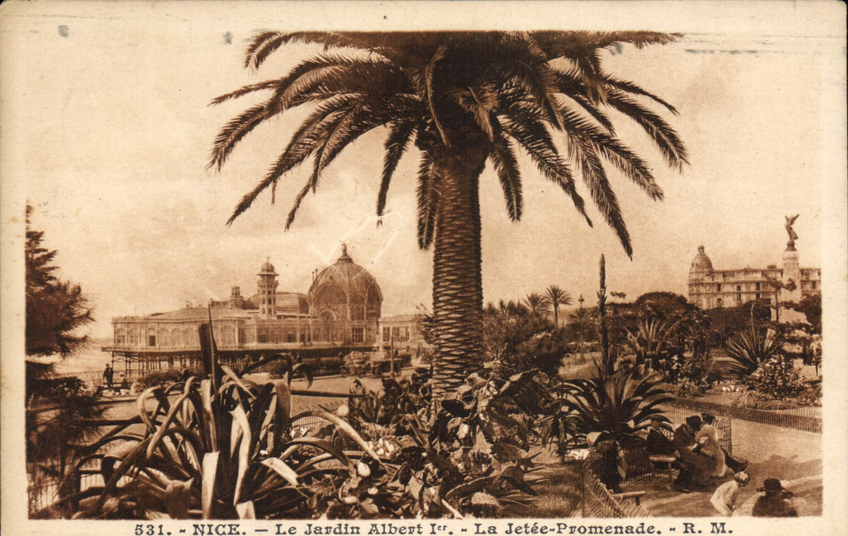 CPA Nice Le Jardin Albert Ier La Jetee Promenade 