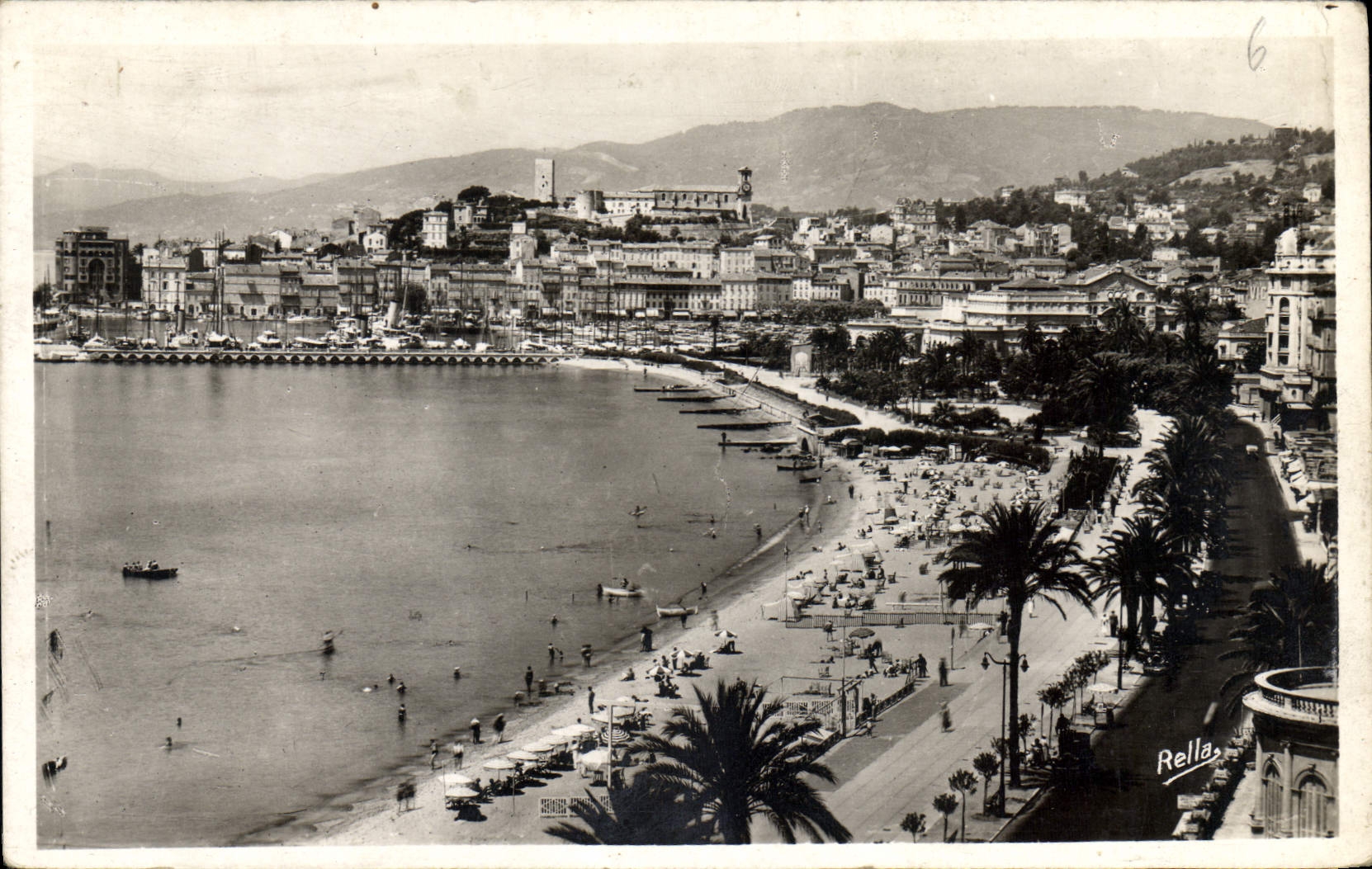 CPA Cannes La Croisette et le Mt Chevalier 