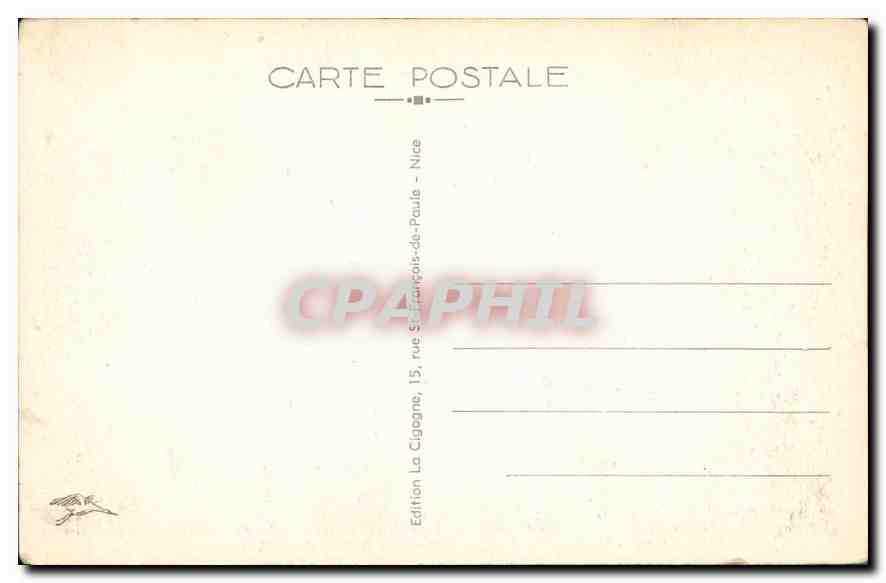 CPA Nice Le Port le Chateau et la Baie des Anges  — Rückseite
