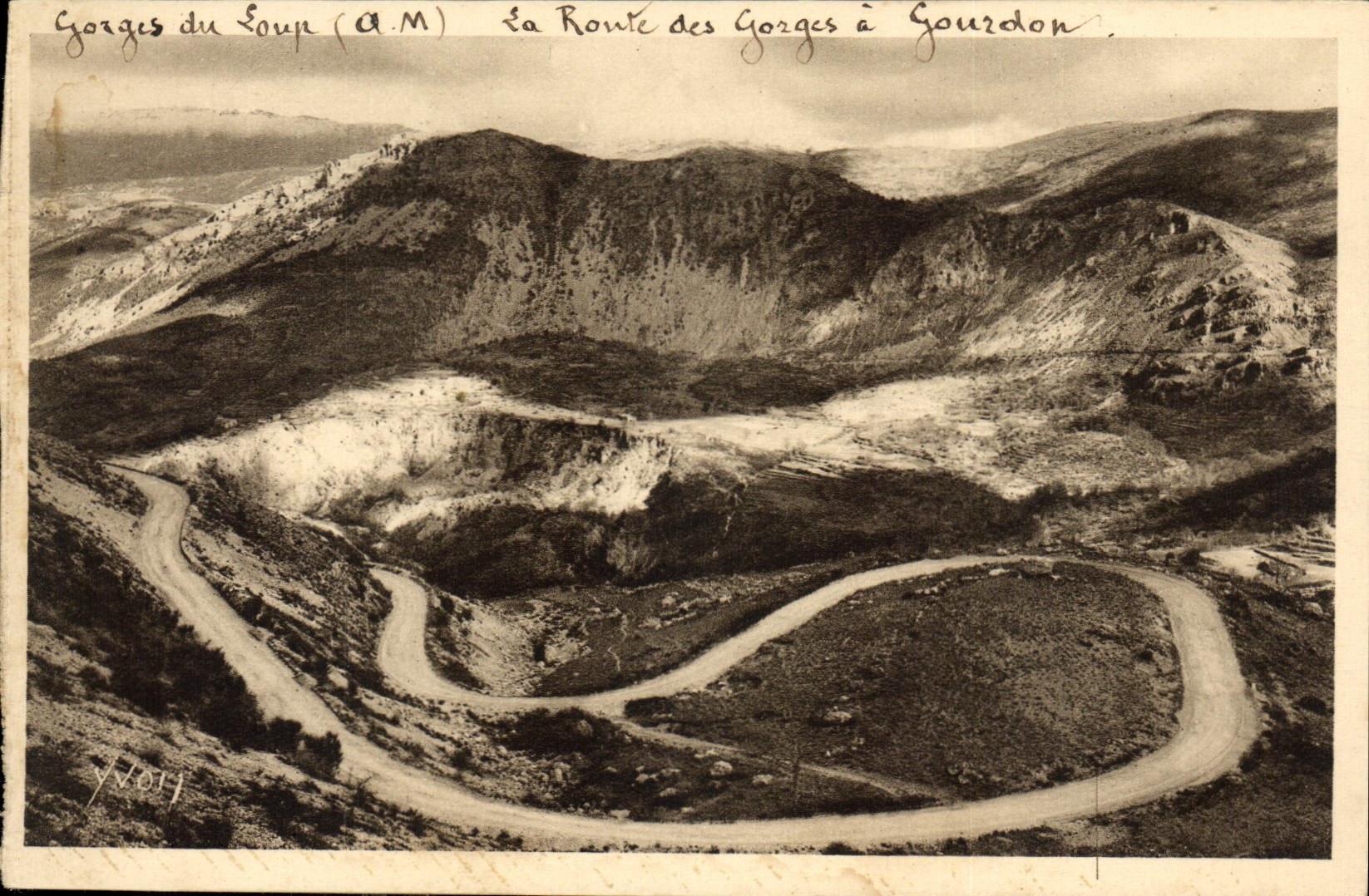 Gorges du Loup (A.M.) — La Route des Gorges à Gourdon — Édition d'Art Yvon