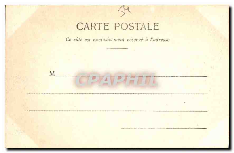 CPA Nancy Hemicycle de la Carriere et Palais du Gouvernement  — Rückseite