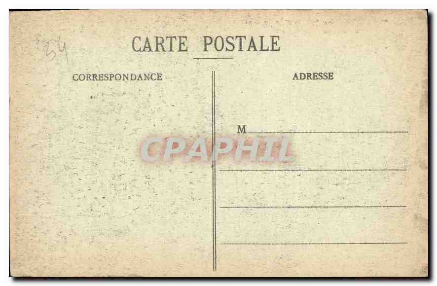CPA Nancy Fontaine de la Place Carriere et Palais du Gouvernement  — Rückseite