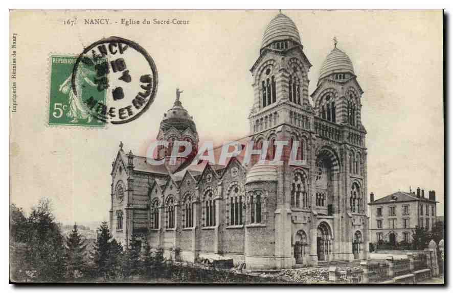 CPA Nancy Eglise du Sacre Coeur 